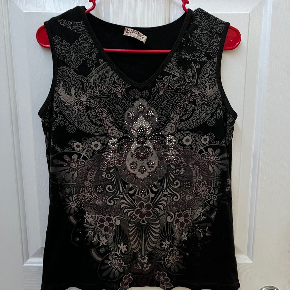 🎀3/$20~ y2k mall goth strapless top